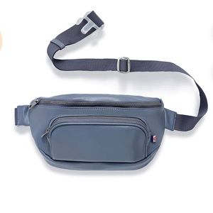 Kibou Vegan Leather Diaper Bag in Smokey Indigo